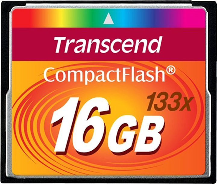 Karta pamięci Transcend CompactFlash 16GB 133x (TS16GCF133) - obraz 1