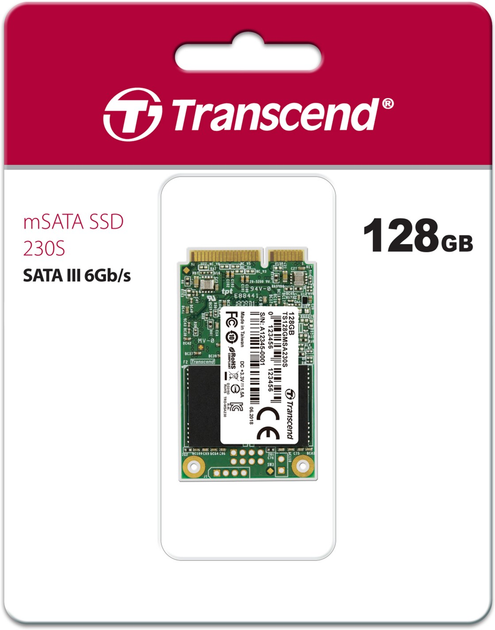 SSD диск Transcend 230S 128GB mSATA 3D NAND TLC (TS128GMSA230S) - зображення 2