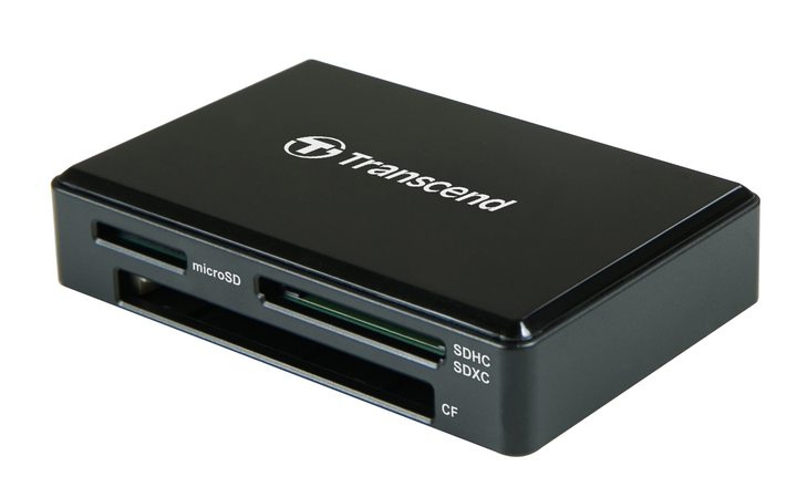 Кардрідер Transcend USB3.1 Gen1 All-in-1 Multi Card Reader Type-C Black (TS-RDC8K2) - зображення 1