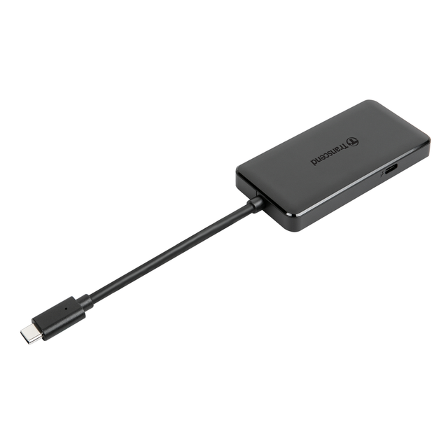 Hub USB Transcend 6-in-1 USB 3.1 Type-C Czarny (TS-HUB5C) - obraz 7