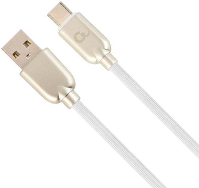 Кабель Cablexpert USB - USB Type-C 2 м White (CC-USB2R-AMCM-2M-W) - зображення 1