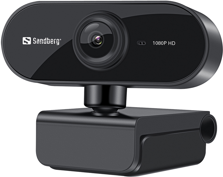 Kamera internetowa Sandberg Webcam Flex 1080P HD Czarna (5705730133978) - obraz 2