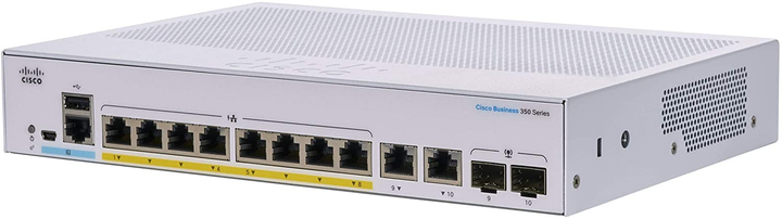 Комутатор Cisco CBS350-8FP-2G-EU - зображення 2