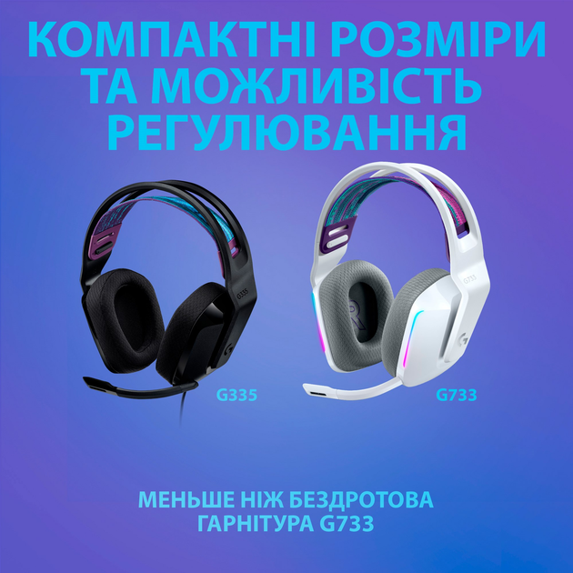 Słuchawki Logitech G335 Wired Gaming Black (981-000978) - obraz 3