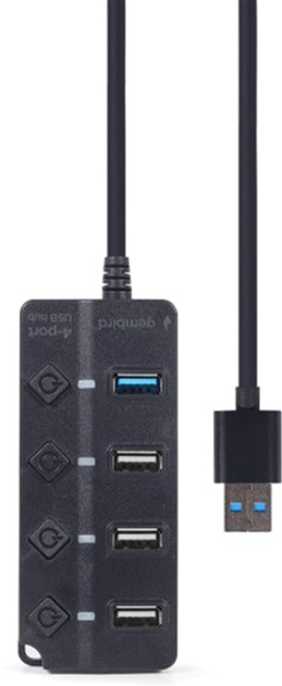 USB-хаб на 4 порти Gembird UHB-U3P1U2P3P-01 - зображення 5