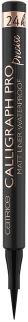 Pisak eyeliner Catrice Cosmetics Calligraph Pro Precise 24h Matt Liner Waterproof 010 Intense Black Waterproof 1.2 ml (4059729222022) - obraz 1
