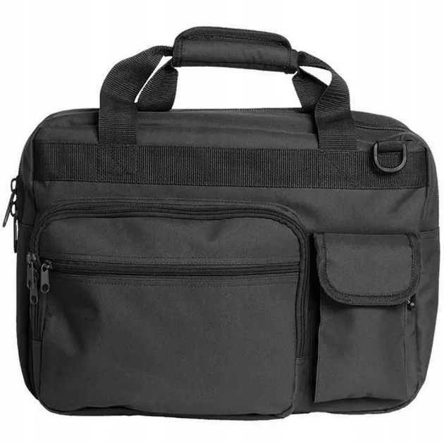 Сумка для ноутбука тактична Mil-Tec Водовідштовхуюча 40х30х10см M.LAPTOP BAG BLACK (13821002) - изображение 2