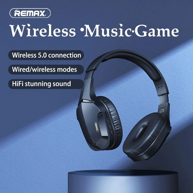 Беспроводные наушники REMAX RB-750HB EDR Gaming Черный - Фото 7 Беспроводные наушники REMAX RB-750HB EDR Gaming Черный - изображение 7
