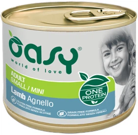 Влажный корм Oasy OAP Adult Small/Mini ягненок 200 г (8053017344362) - Фото 1 Влажный корм Oasy OAP Adult Small/Mini ягненок 200 г (8053017344362) - изображение 1