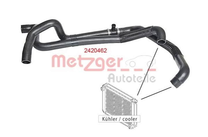 Патрубки системи охолодження METZGER 2420462 Volkswagen Transporter - зображення 1