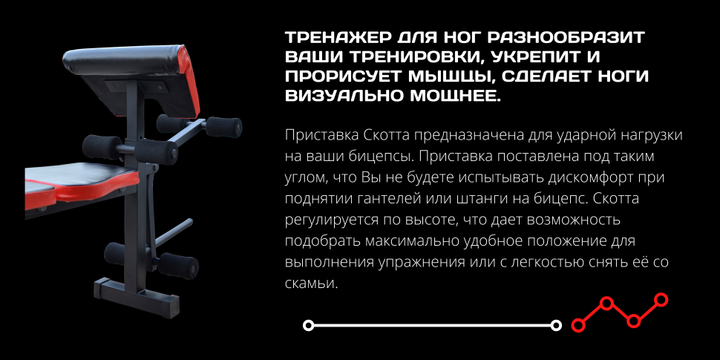 Лава для жиму ReadMeBlack + штанга 75 кг із гантелями 2х20 кг RN-Sport - изображение 7