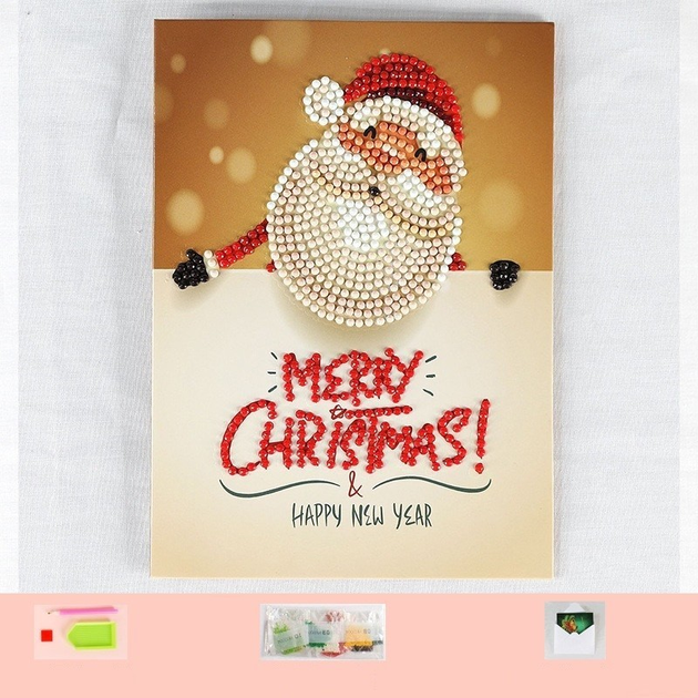 Merry Christmas Greeting Card With Illustration And Quotes