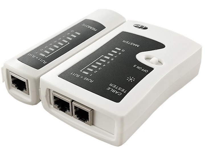 Tester okablowania Qoltec LAN/RJ45/RJ12 (5901878542782) - obraz 2