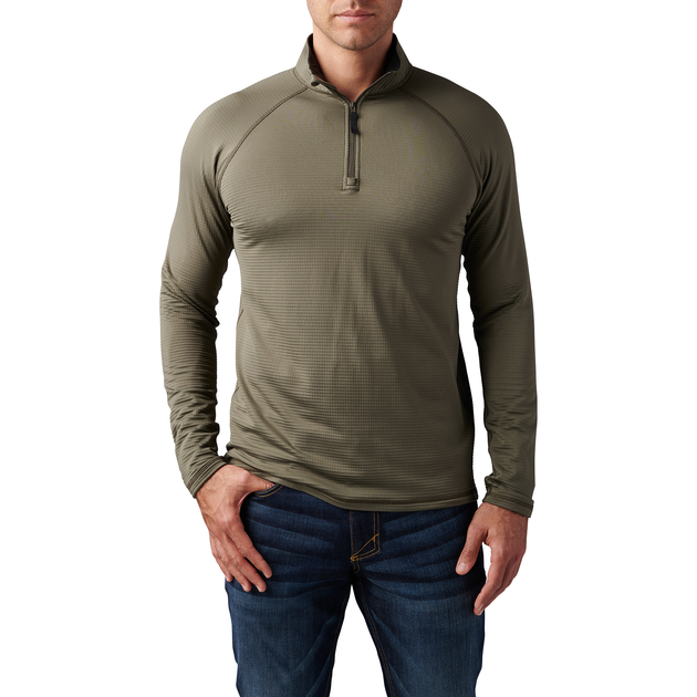 Термореглан 5.11 Tactical Stratos 1/4 Zip RANGER GREEN 2XL (72235-186) - зображення 1