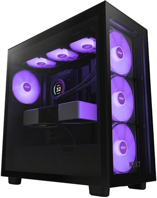 Obudowa NZXT H Series H7 Elite 2023 Edition ATX Mid Tower Chassis All Black color (CM-H71EB-02) - obraz 1