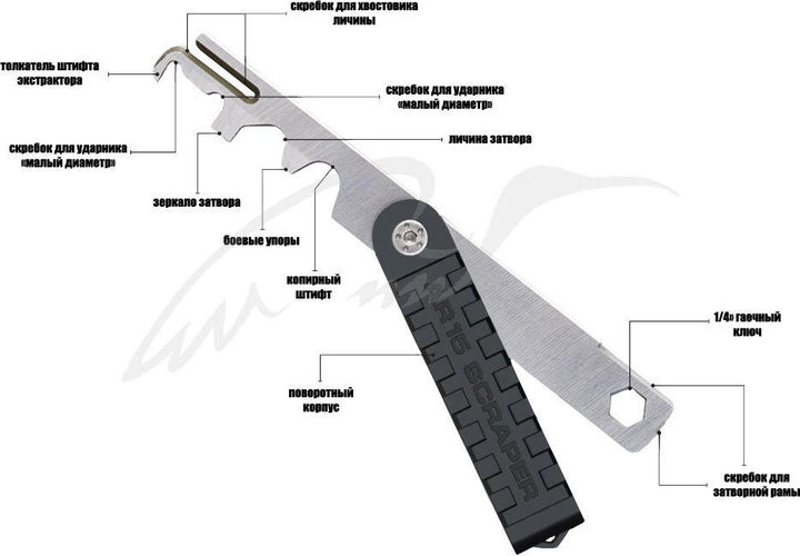 Інструмент Real Avid AR15 Scraper - зображення 2