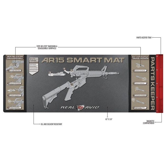 Килимок для чистки AR-15 Real Avid Smart Mat AVAR15SM - зображення 2