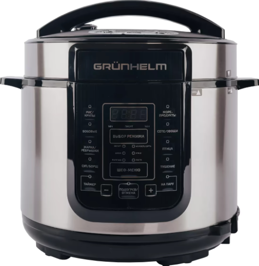 Мультиварка-скороварка GRUNHELM MPC-18B чорна 5л, 900Вт - зображення 2