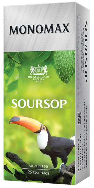 Чай Мономах Soursop Саусеп зеленый 25*2г от продавца: ARVshop – ROZETKA ...