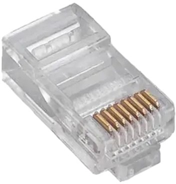 Złącze Logilink RJ45 kat 5 UTP Digitus 100 szt Transparent (5907772590492) - obraz 1