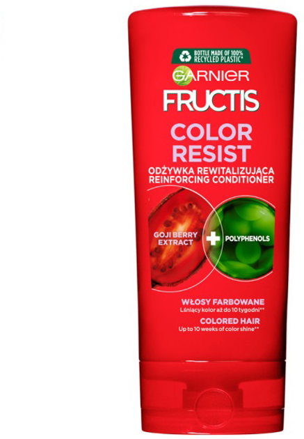 Odżywka do włosów Garnier Fructis Color Resist rewitalizująca 200 ml (3600542061353) - obraz 1