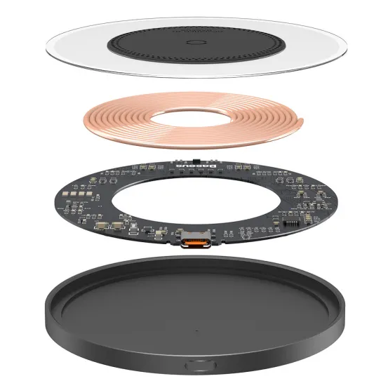 Безпровідна зарядка QI BASEUS Simple 2 Wireless Charger 15W Cluster Чорний (CCJJ050001) - Фото 7 Безпровідна зарядка QI BASEUS Simple 2 Wireless Charger 15W Cluster Чорний (CCJJ050001) - зображення 7