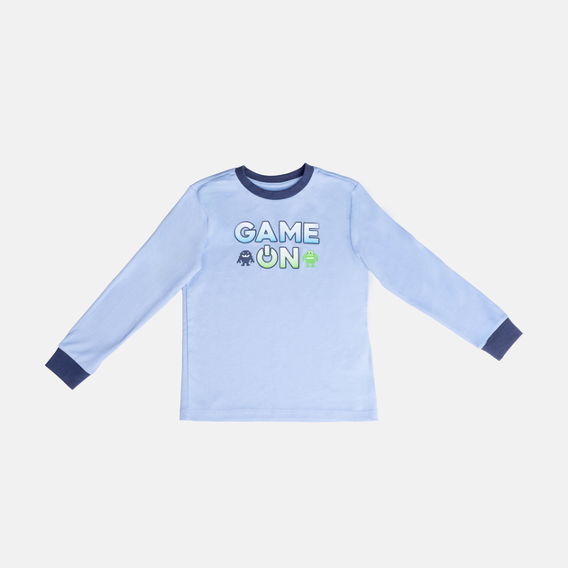 Піжама (лонгслів + штани) дитяча OVS 1912208 122 см Blue (8056781397411) - зображення 1