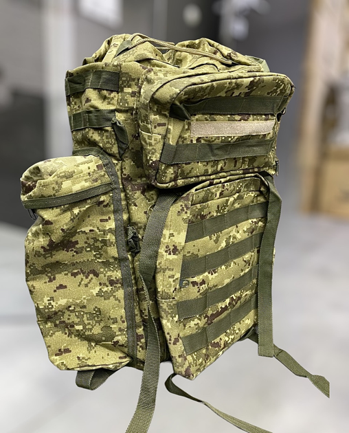 Військовий рюкзак 80 л, Олива, Піксель, тактичний рюкзак для військових, армійський рюкзак - зображення 1