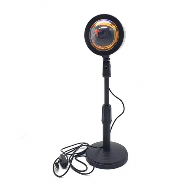 Проекційна різнокольорова RGB LED лампа Sunset Lamp з ефектом заходу сонця з пультом Світильник заходу сонця/світанку 16 відтінків - зображення 5