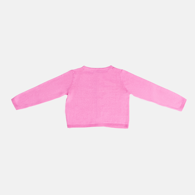Sweter rozpinany dla dziewczynki OVS 1824212 110 cm Różowy (8056781617205) - obraz 2
