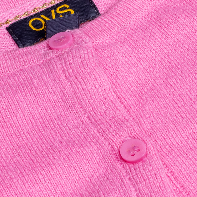 Sweter rozpinany dla dziewczynki OVS 1824212 116 cm Różowy (8056781617212) - obraz 3