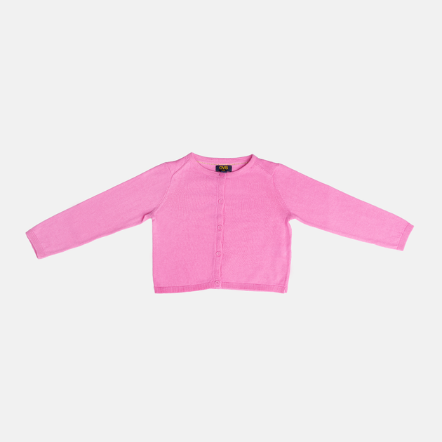 Sweter rozpinany dla dziewczynki OVS 1824212 134 cm Różowy (8056781617243) - obraz 1