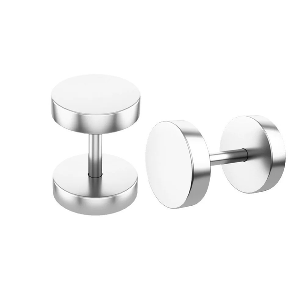 Кругла сережка-штанга плаг 1 од. тунель обманка 8 мм. – Стильні ...