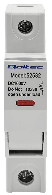 Podstawa bezpiecznikowa Qoltec Solar z diodą i bezpiecznikiem DC 1P 1000V 30A 10x38 (5901878525822) - obraz 3