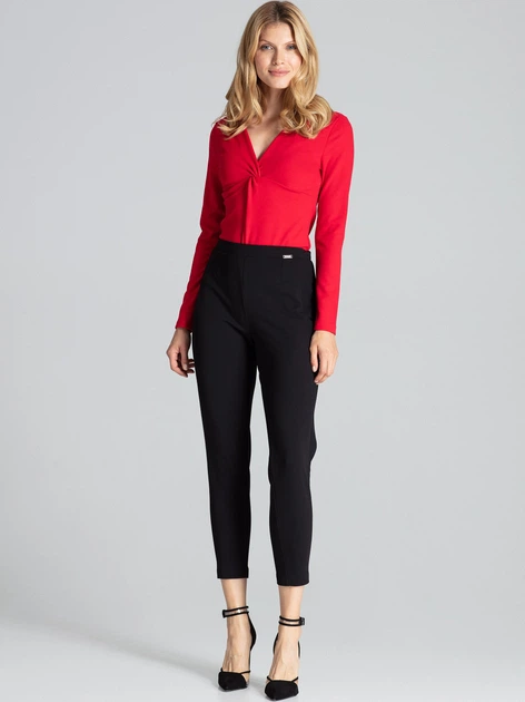 Body damskie z długim rękawem Figl M685 S Czerwone (5902194375238) - obraz 4