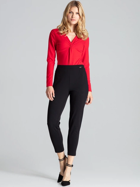Body damskie z długim rękawem Figl M685 S Czerwone (5902194375238) - obraz 5