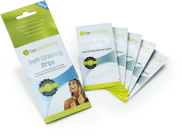 Paski do wybielania zębów Beconfident Teeth Whitening Strips 5 szt (7350064168066) - obraz 1