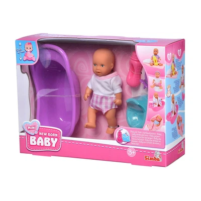 Игровой набор Simba NBB Мини пупс с ванночкой 12 см (5039806-1) (10-489271) - изображение 2