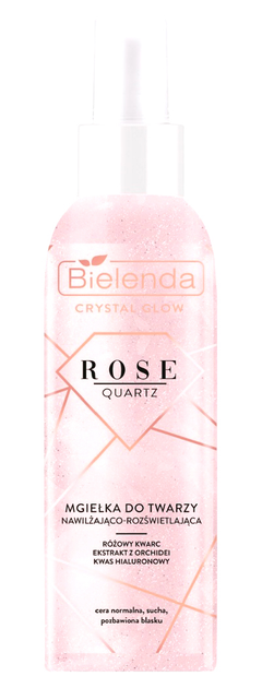 Тонік з гіалуроновою кислотою Bielenda Crystal Glow Rose Quartz 200 мл (5902169042424) - зображення 1