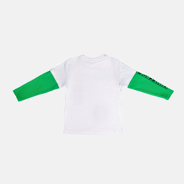 Дитяча футболка з довгими рукавами для хлопчика OVS 1834284 134 см White (8056781762486) - зображення 2