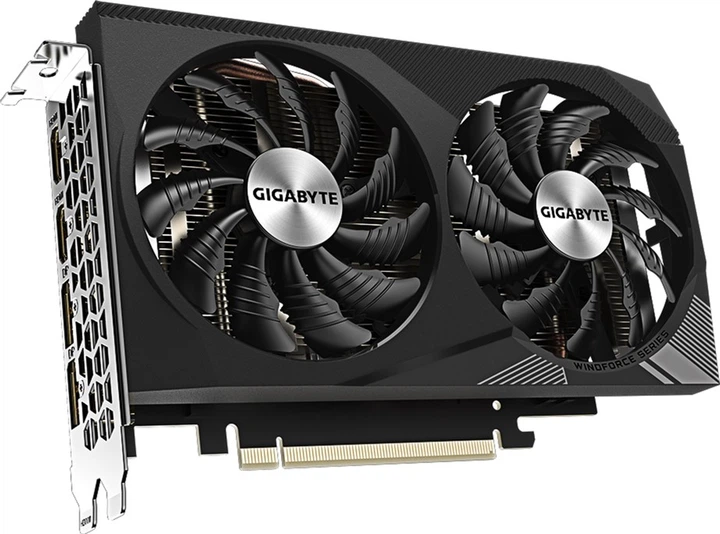Karta graficzna Gigabyte PCI-Ex GeForce RTX 3050 WINDFORCE OC V2 8G 8GB GDDR6 (128bit) (1792/14000) (2 x HDMI, 2 x DisplayPort) (GV-N3050WF2OCV2-8GD) - obraz 2