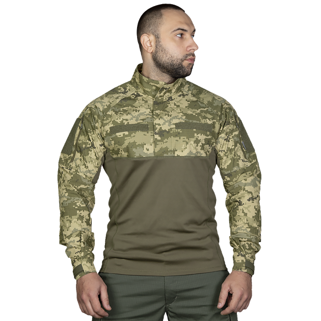 Рубашка тактическая боевая универсальная для силовых структур CM Blitz Камуфляж/Олива (7020), XL (SK-N7020(XL)S) - изображение 2