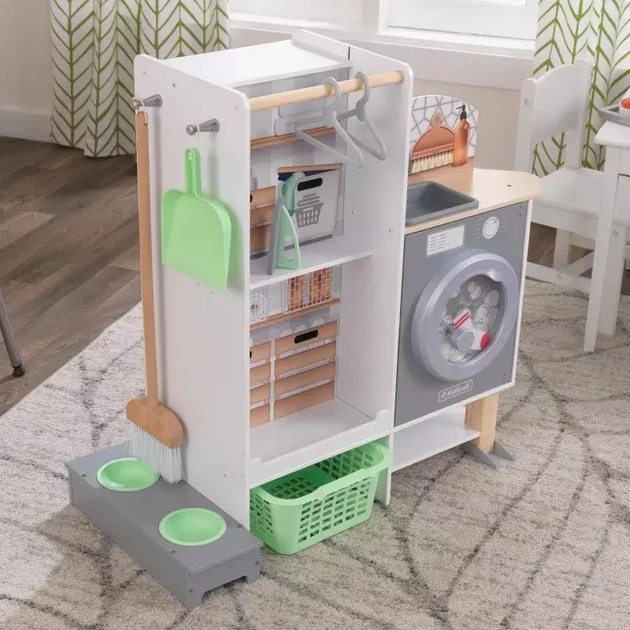 Детская кухня-прачечная KidKraft со светом и звуком, 10240 - Фото 5 Детская кухня-прачечная KidKraft со светом и звуком, 10240 - изображение 5