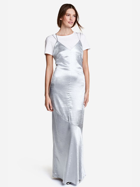 Сукня міді жіноча H&M 0437498_4 44 Срібляста (СА2000001997413) від Rozetka на платформі USKIDKA Акція на Сукня міді жіноча H&M 0437498_4 44 Срібляста (СА2000001997413) від Rozetka