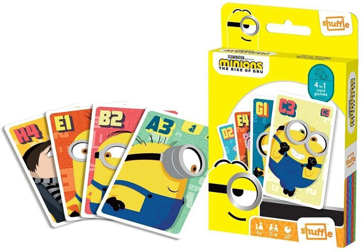 Gra planszowa Cartamundi Shuffle 4 w 1 Minions. The Rise of Gru (5411068860348) - obraz 1