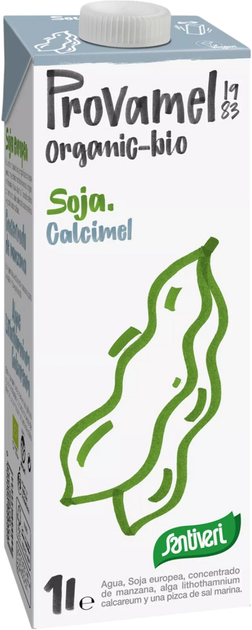 Opakowanie napoju sojowego Provamel Soya Drink Calcimel Bio 8 x 1 l (5411188112525) - obraz 2