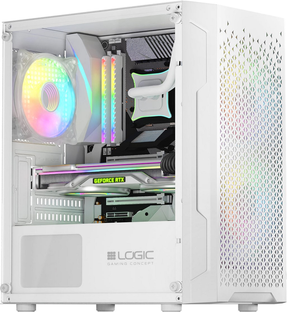 Корпус Logic Concept Aramis Mesh+Glass ARGB fans 3x120 mm White (AM-ARAMIS-20-0000000-0002) - зображення 2