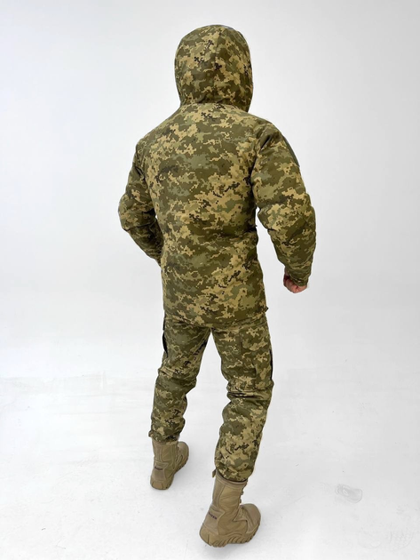 Тактичний зимовий теплий військовий комплект OH/13 ( Куртка + Штани ), Камуфляж: Піксель ЗСУ, Розмір: M - зображення 2