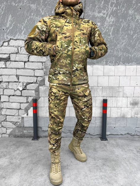 Тактичний зимовий теплий військовий комплект SL/11 ( Куртка + Фліска + Штани ), Камуфляж: Мультикам, Розмір: L - зображення 2