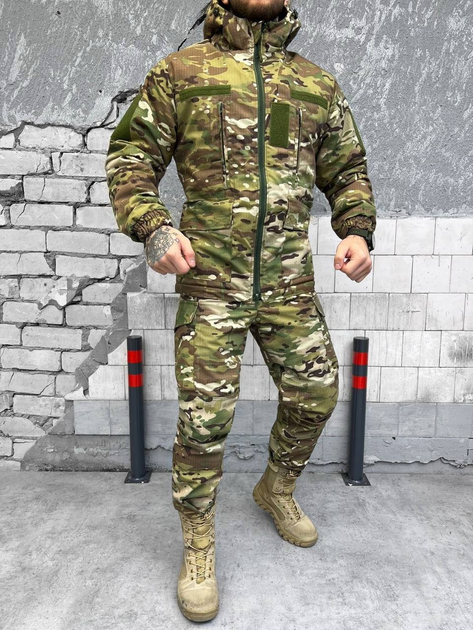 Тактичний зимовий теплий військовий комплект GRD-17 ( Куртка + Штани ), Камуфляж: Мультикам, Розмір: M - зображення 1